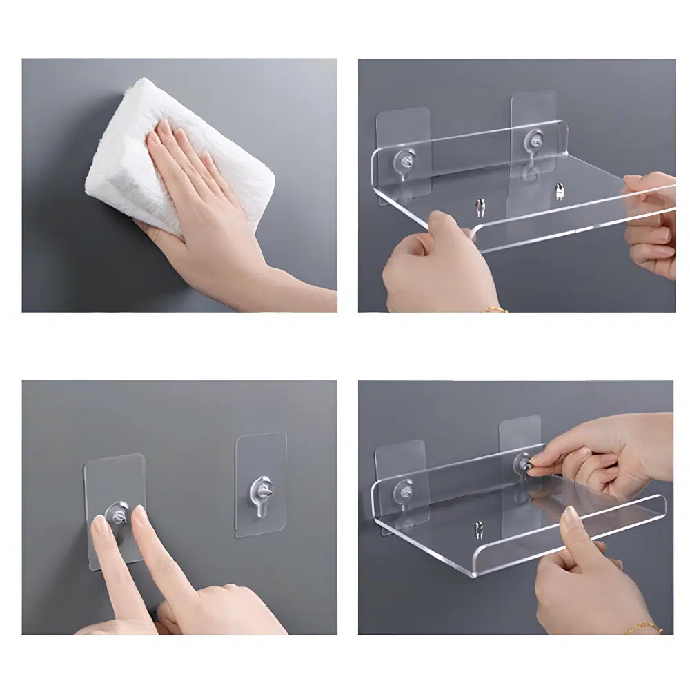 Étagère de rangement mural Transparent – Image 4